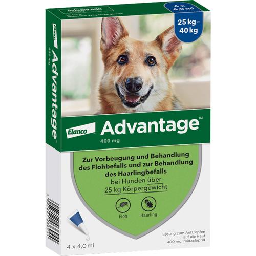 Advantage 400 Hund Pipette 1x4 St Elanco Deutschland Gmbh bei onfy.de kaufen 00334178