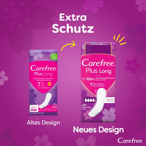 Carefree Plus Long Unscented 40 St Kenvue Germany GmbH (Mass) bei onfy.de kaufen 18455652