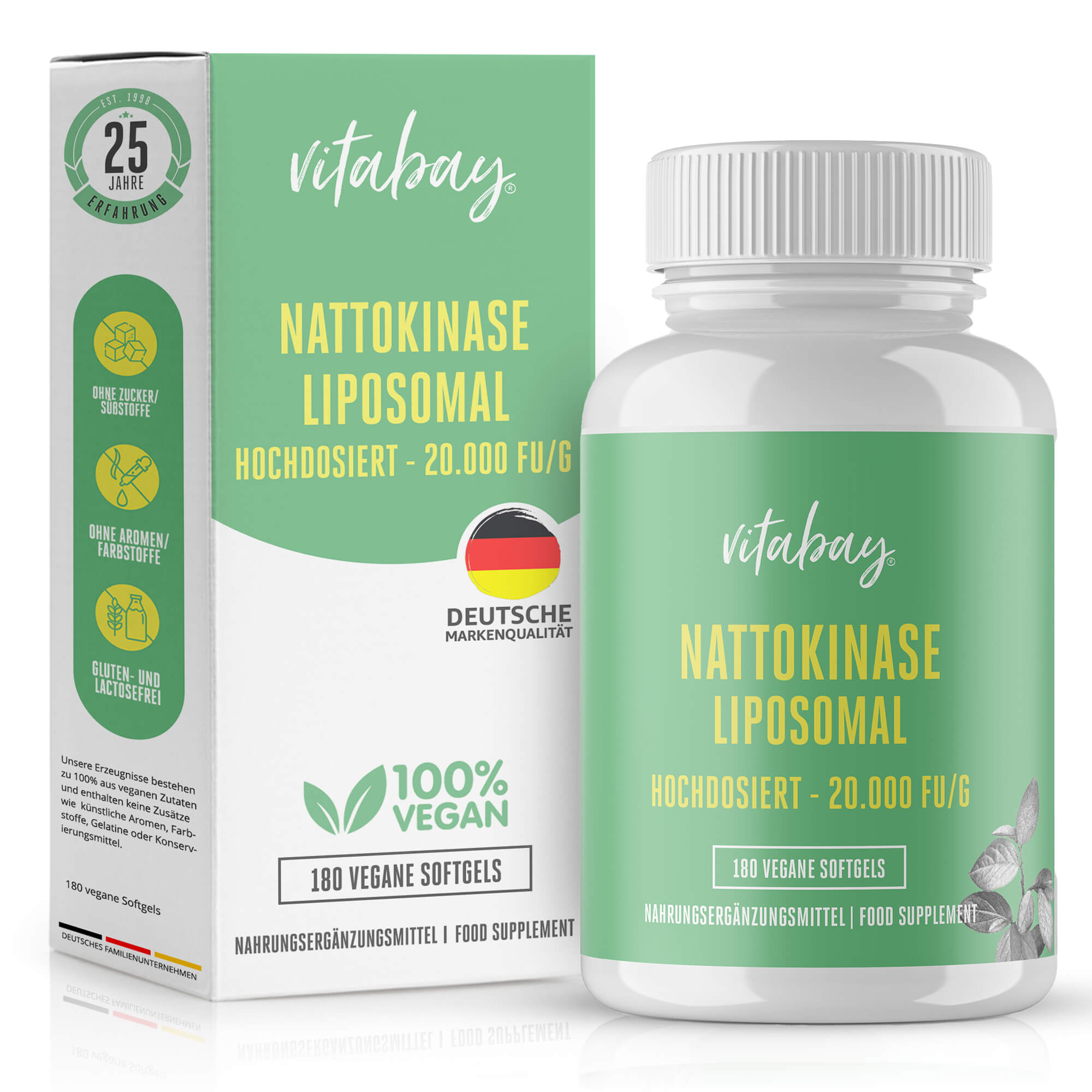Nattokinase Hochdosiert 20.000 Fu/G null