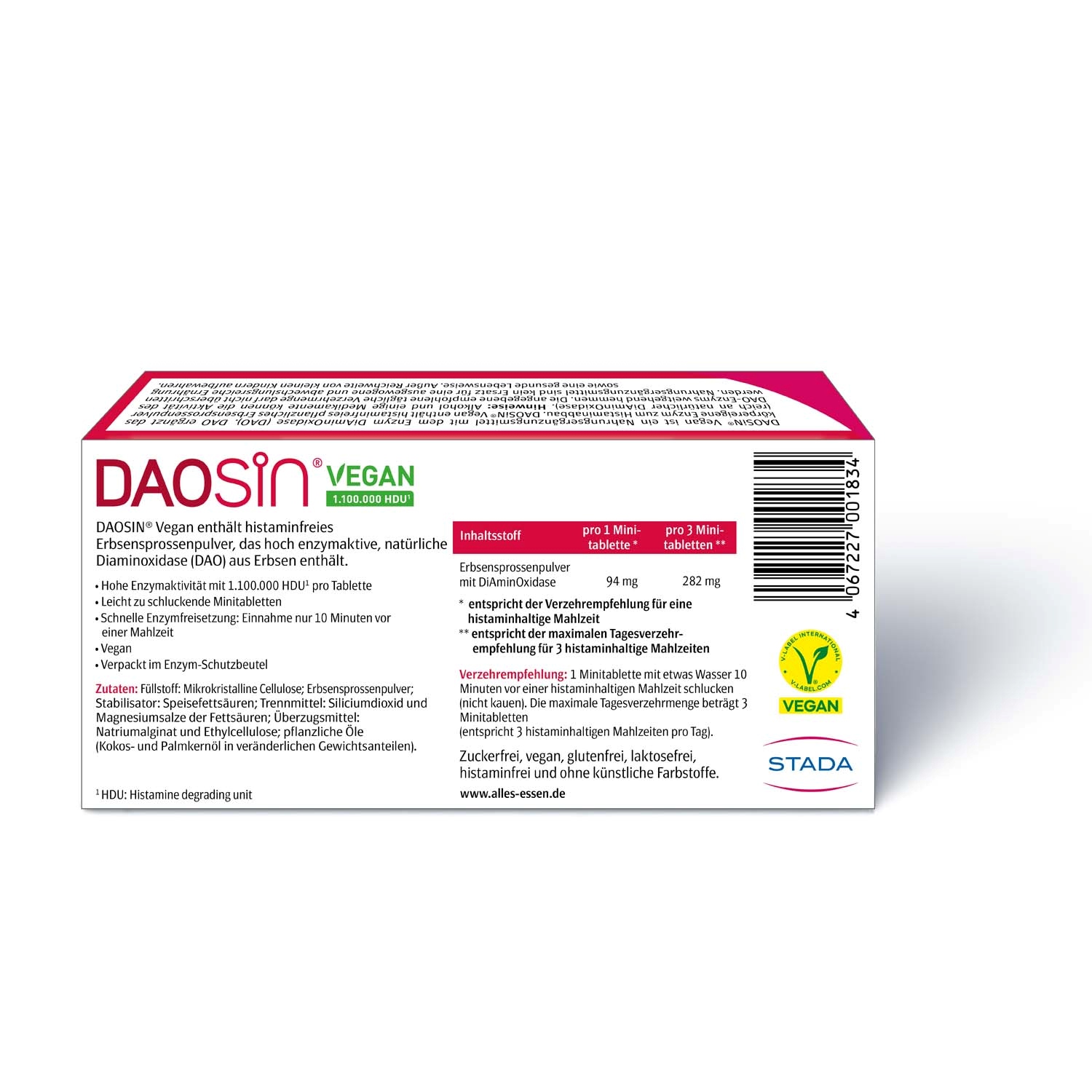 Daosin Vegan 10 St STADA Consumer Health Deutschland bei onfy.de kaufen 19627285