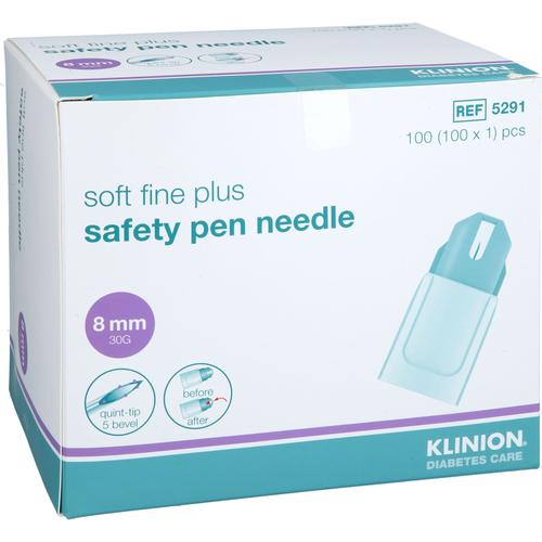 Klinion Soft Fine Plus Safety Pen Needle 30G 8Mm 100 St Mediq Deutschland bei onfy.de kaufen 19166594