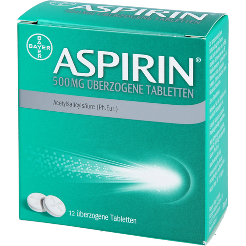 Aspirin 500 mg Überzogene Tabletten 12 St Bayer Vital bei onfy.de kaufen 20285648