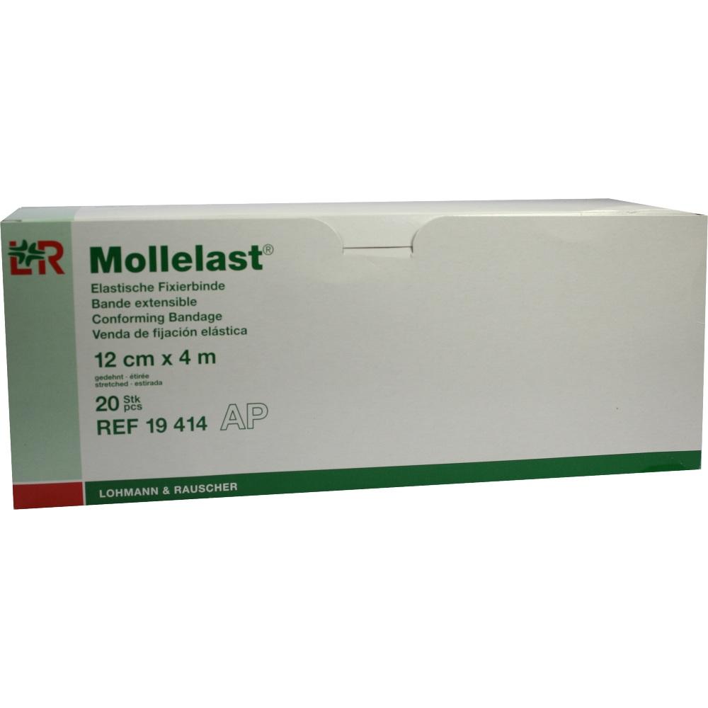 Mollelast 12cmx4M Weiss 19414