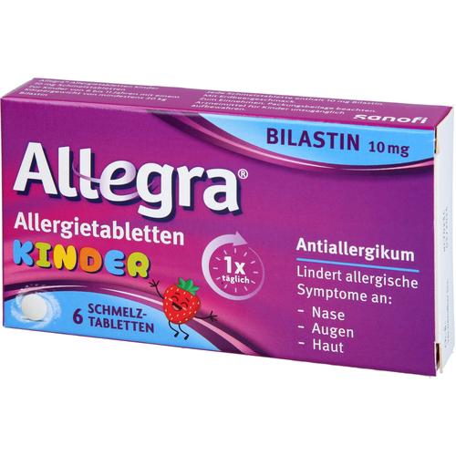 Allegra Allergietabletten Kinder 10 mg Schmelztabl 6 St A. Nattermann & Cie bei onfy.de kaufen 18878878