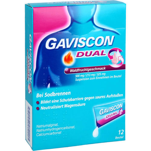 Gaviscon Dual Waldfrucht 500 mg/213 mg/325 mg 12x10 ml Reckitt Benckiser Deutschland bei onfy.de kaufen 20033065