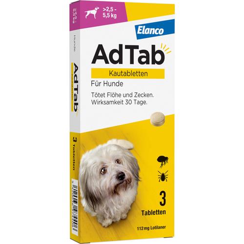 Adtab 112mg Hund 2.5-5.5kg 3 St Elanco Deutschland Gmbh bei onfy.de kaufen 18752640