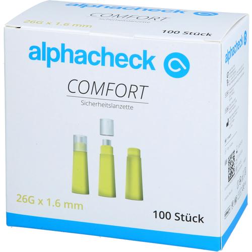 Alphacheck Comfort Sicherheitslanzetten 26G 1.6 Mm 100 St Berger Med bei onfy.de kaufen 14140354