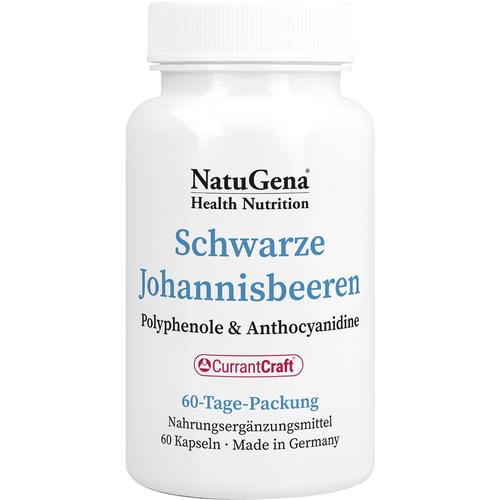 Schwarze Johannisbeeren 500 mg + Polyphenole Vegan 60 St NatuGena bei onfy.de kaufen 19400481