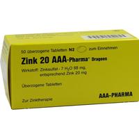 Zink 20 Aaa-Pharma Dragees null