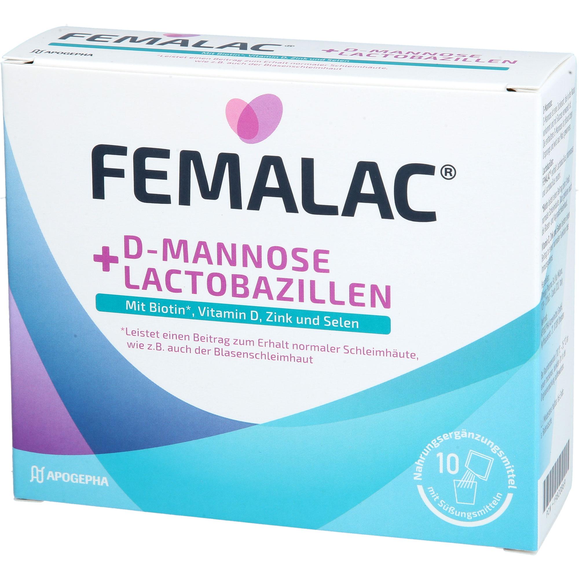 Femalac D-Mannose + Lactobazillen 10 St APOGEPHA Arzneimittel bei onfy.de kaufen 19820869
