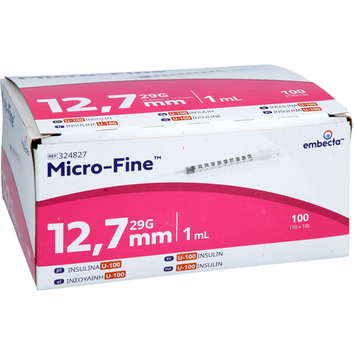 Micro-Fine Insulinspritze U100 12.7Mm 1.0ml 100 St embecta bei onfy.de kaufen 20539913