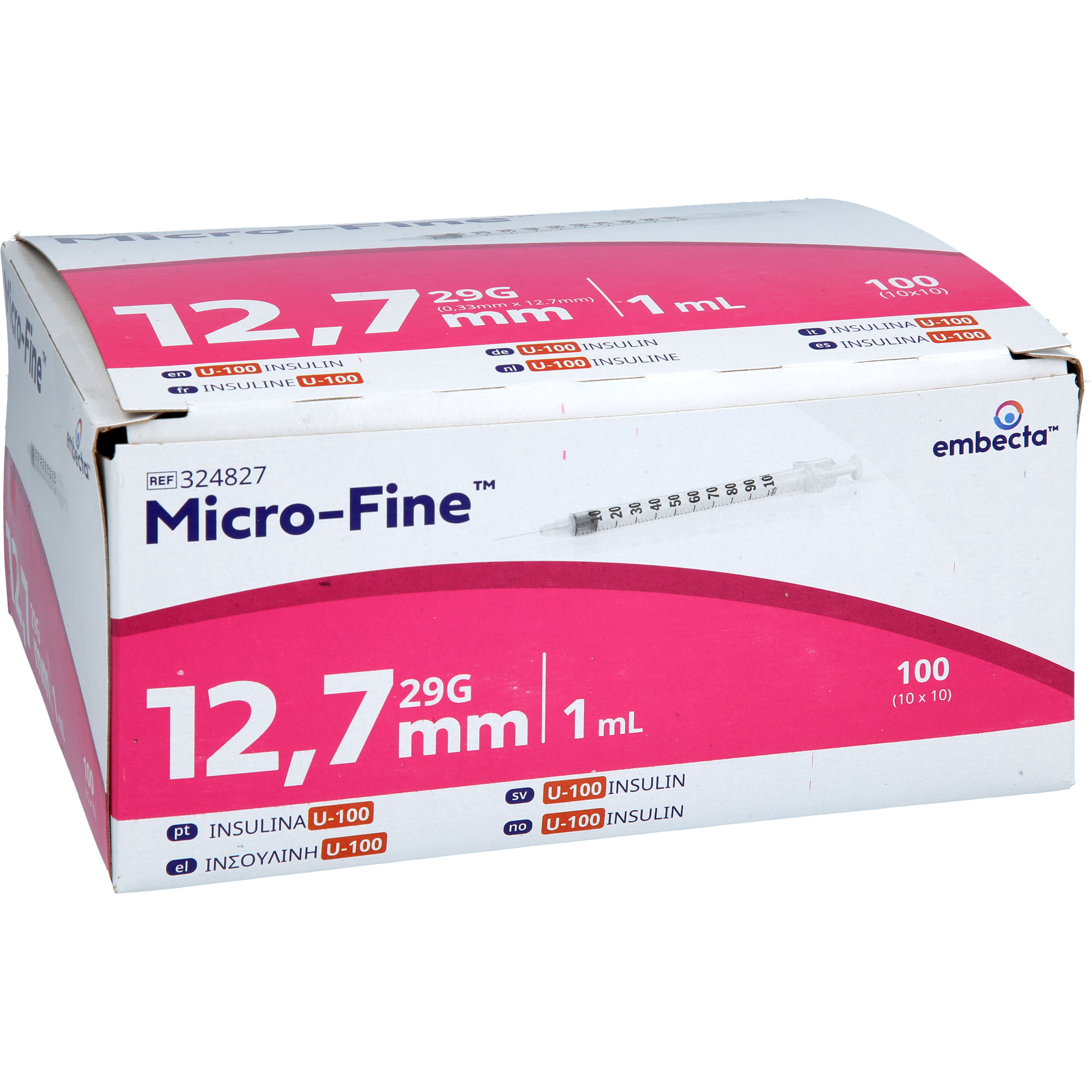 Micro-Fine Insulinspritze U100 12.7Mm 1.0ml 100 St embecta bei onfy.de kaufen 20539913