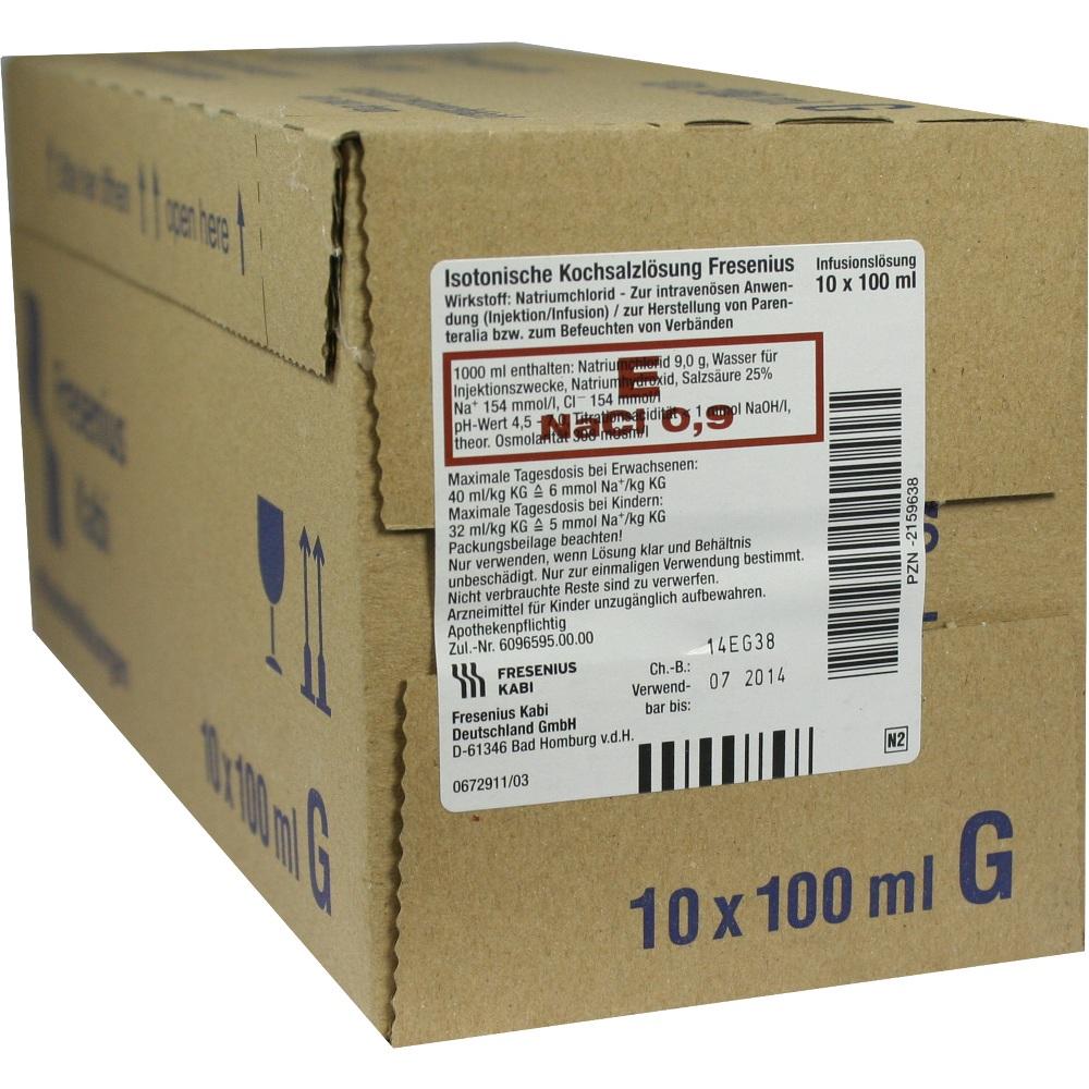Kochsalz 0.9% Isoton Gl null