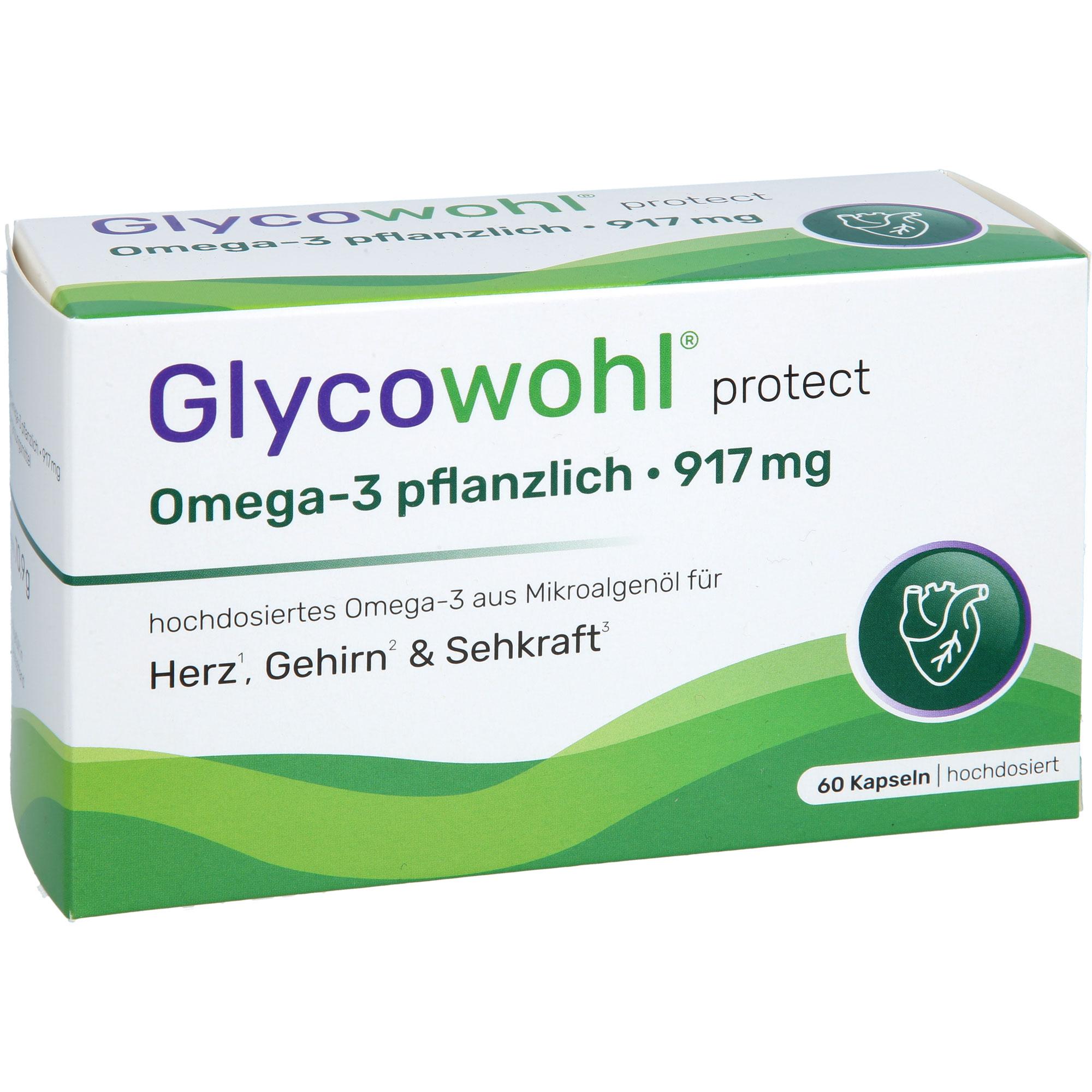 Glycowohl Omega-3 Kapseln 917 mg Vegan + Dha + Epa 60 St Heilpflanzenwohl bei onfy.de kaufen 19404645