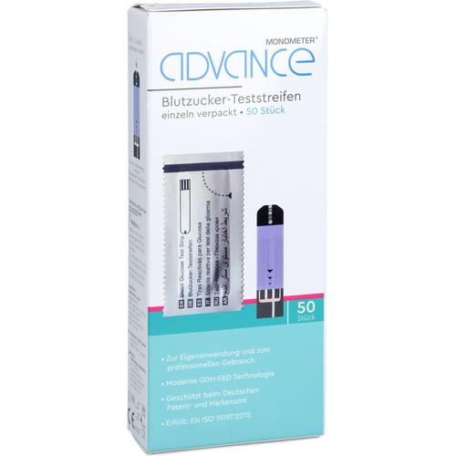Advance Monometer Blutzucker-Teststr. Gdh Single 50x1 St MEDICO-LAB bei onfy.de kaufen 07779392
