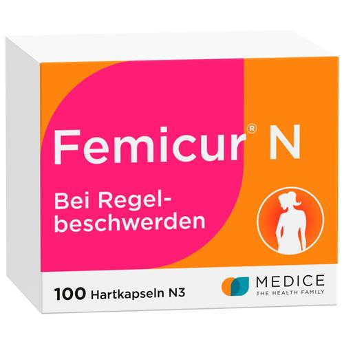 Femicur N Kapseln bei Regelbeschwerden 100 St MEDICE Arzneimittel Pütter bei onfy.de kaufen 00604956
