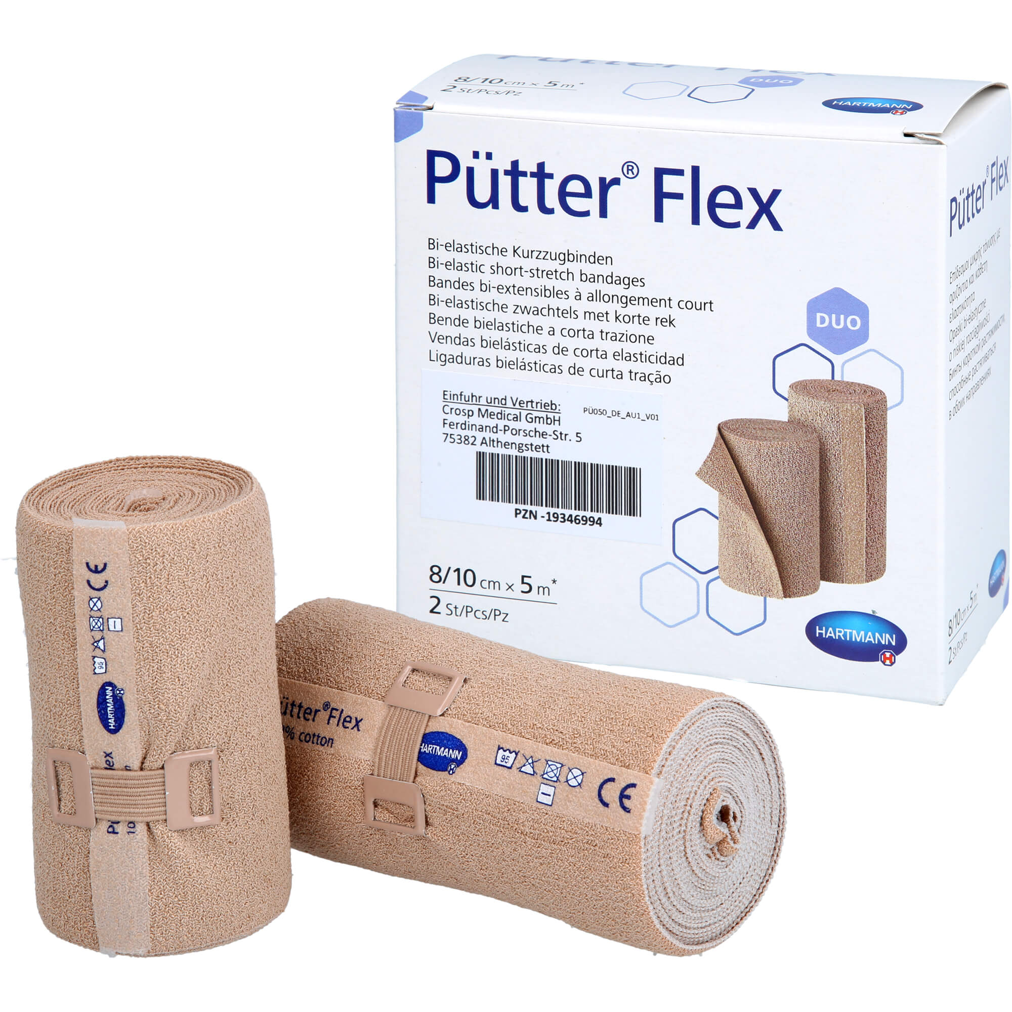 Pütter Flex Duo Binde 8/10 cmx5 M 2 St Crosp Medical bei onfy.de kaufen 19346994
