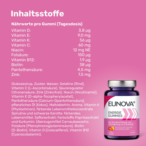 Eunova Energie Gummies 60 St STADA Consumer Health Deutschland bei onfy.de kaufen 18747136