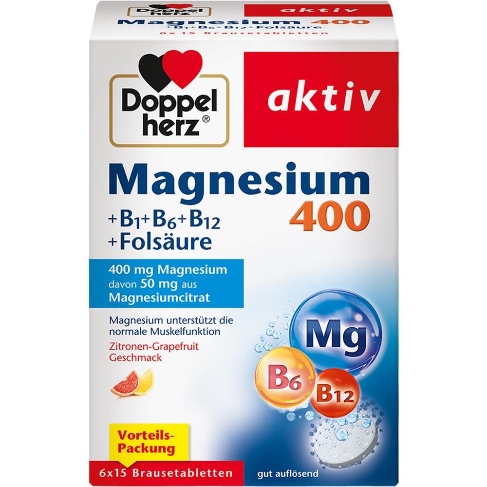 Doppelherz Magnesium 400 + B1 + B6 + B12 +folsäure
