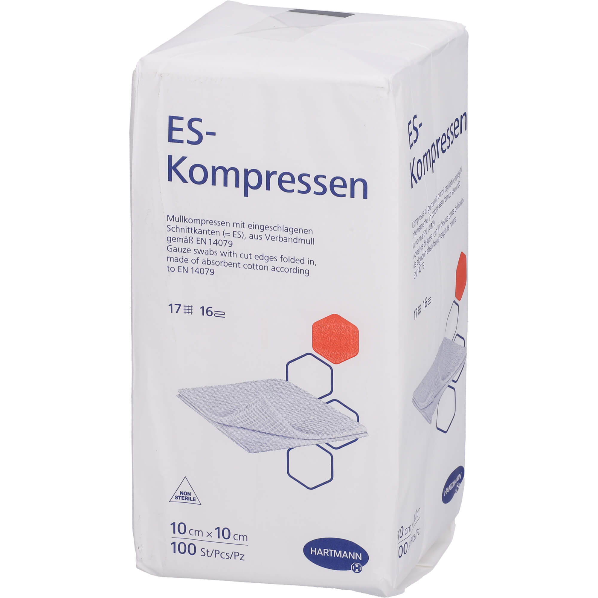 Es-Kompressen Unsteril 10x10 cm 16Fach 100 St EurimPharm Arzneimittel bei onfy.de kaufen 18427762