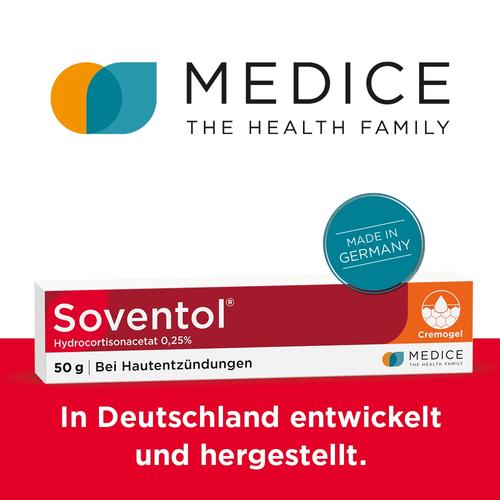 Soventol HydroCortisonACETAT 0.25% bei Hautentzündungen  50 g MEDICE Arzneimittel Pütter bei onfy.de kaufen 10714396