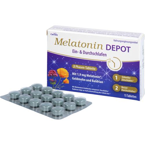 Melatonin Depot ein- & Durchschlaf-Tabletten 15 St Pharma Peter bei onfy.de kaufen 19264345