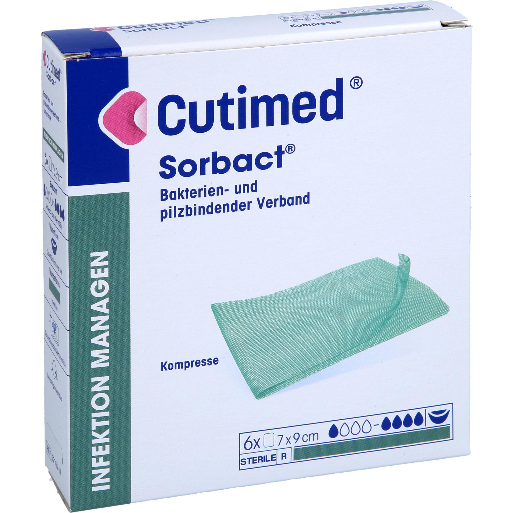 Cutimed Sorbact Kompressen 7x9 cm 6 St Docpharm bei onfy.de kaufen 19809431