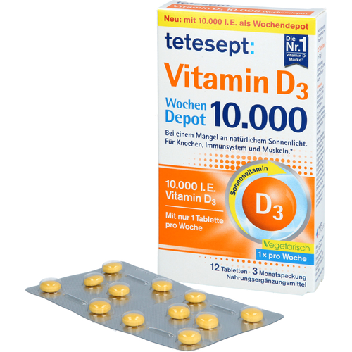 Tetesept Vitamin D3 10000 12 St Merz Consumer Care bei onfy.de kaufen 19402445