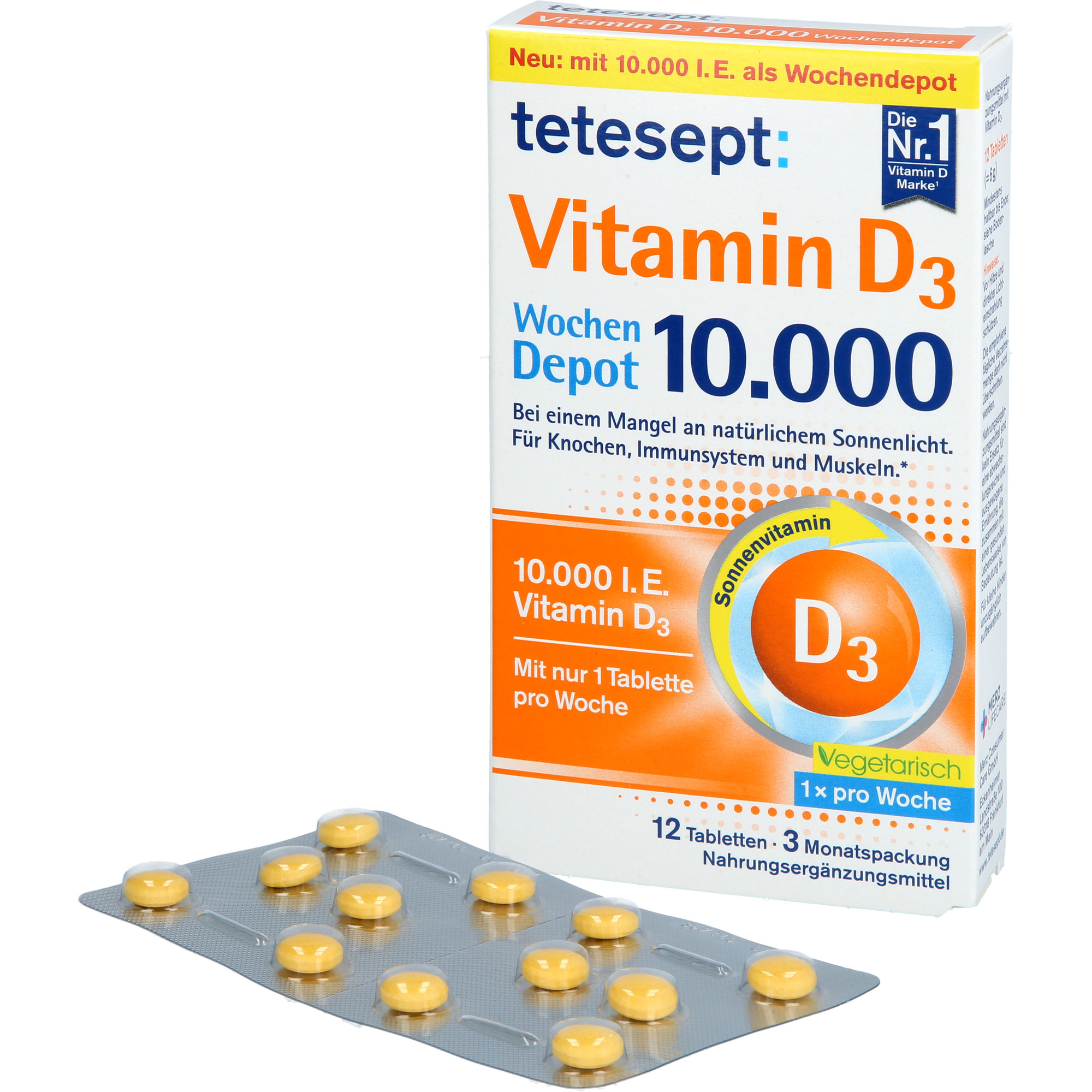 Tetesept Vitamin D3 10000 12 St Merz Consumer Care bei onfy.de kaufen 19402445