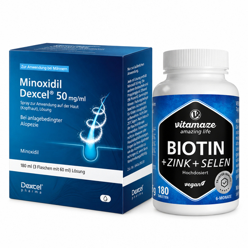Für Männer: 3 Monate Minoxidil-Spray + Biotin & Zink bei onfy.de kaufen 02054899475768
