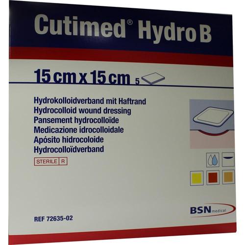 Cutimed Hydro B 15x15cm Hydrokoll.verb.m.haftrand 5 St BSN medical bei onfy.de kaufen 01021412