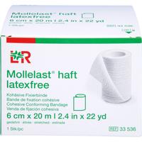 Mollelast Haft Latexfrei Weiß 6cm x 20M Gedehnt null
