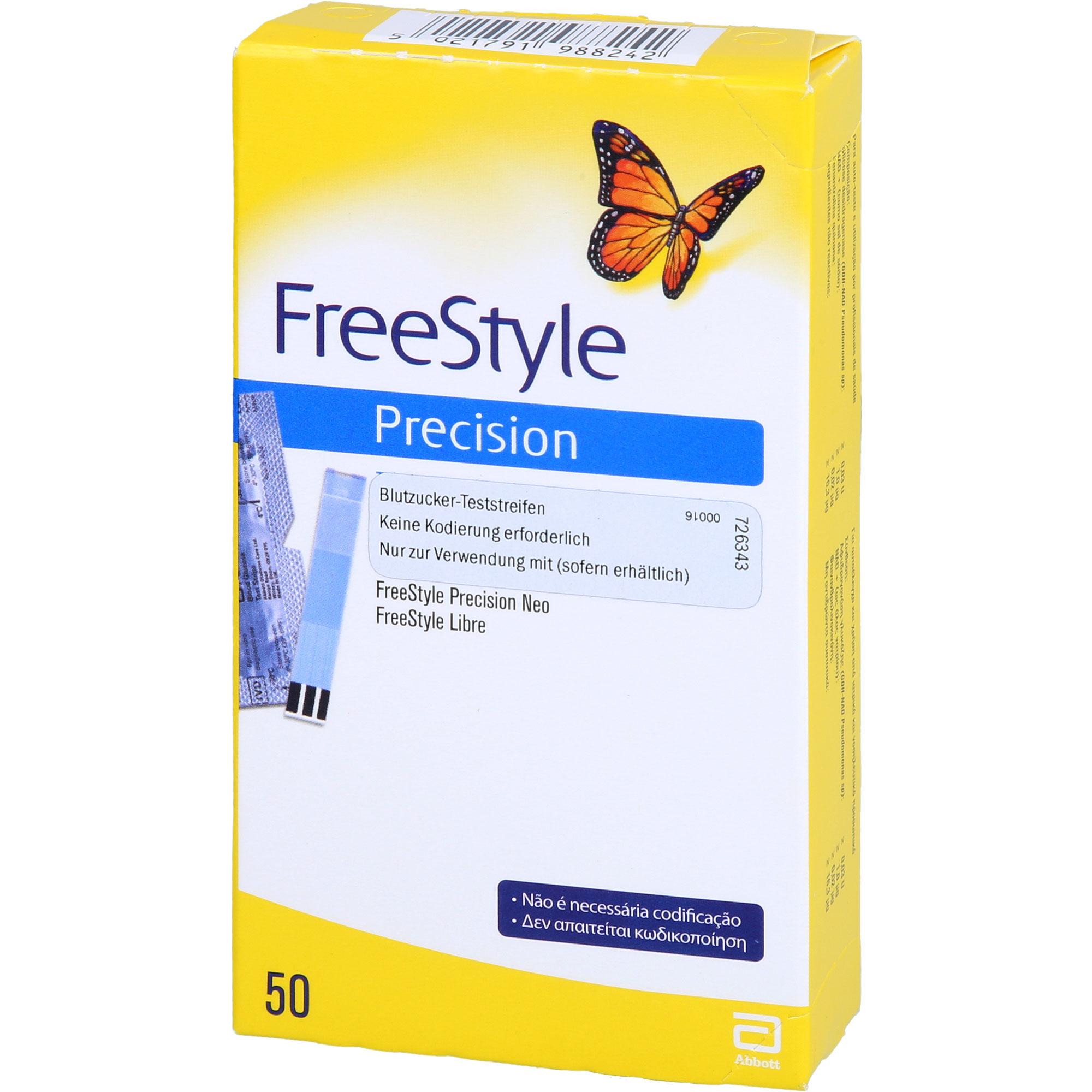 Freestyle Precision Blutzuckerteststreifen 50 St Abbott bei onfy.de kaufen 19399915