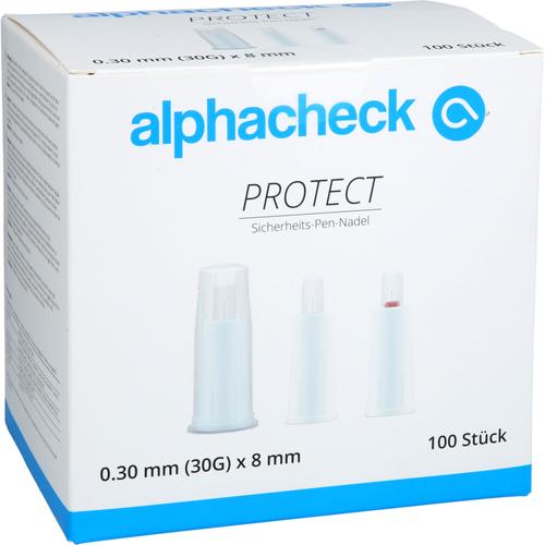 Alphacheck Protect Sicherheits-Pen-Nadel 30 Gx8 Mm 100 St 1001 Artikel Medical bei onfy.de kaufen 18037831