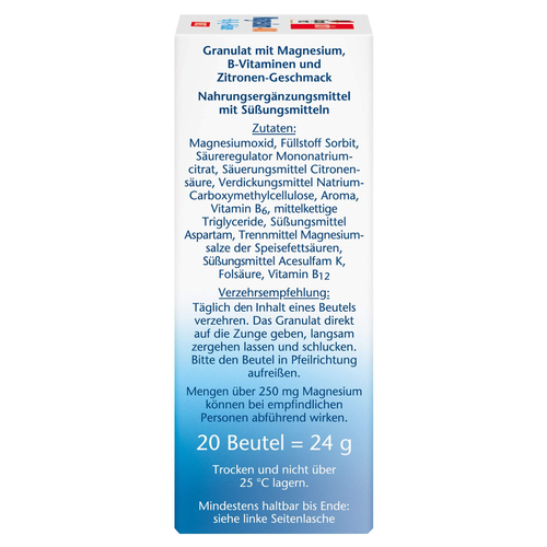 Doppelherz Magnesium + B Vitamine Direct 20 St Queisser Pharma bei onfy.de kaufen 01026875