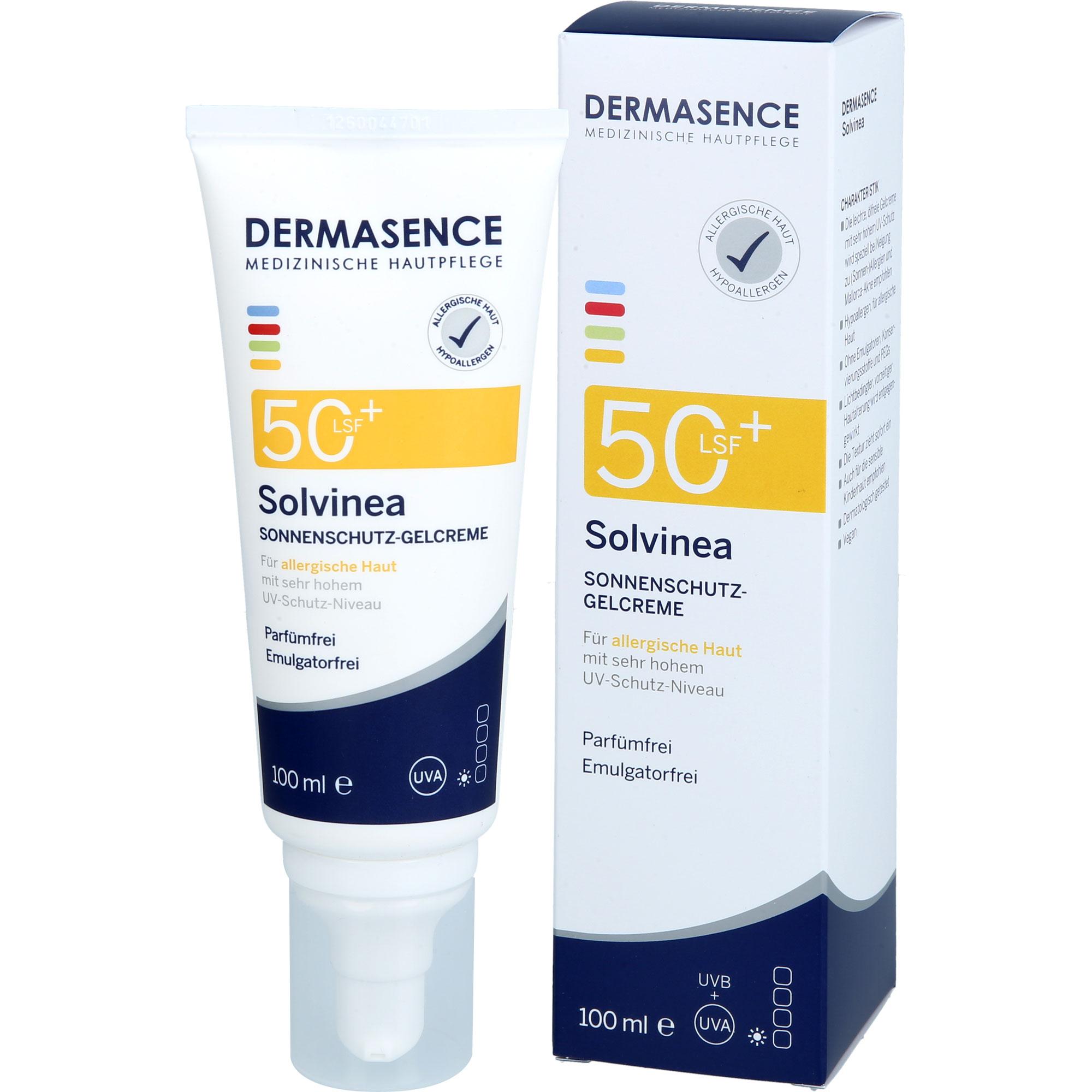 Dermasence Solvinea Sonnenschutz-Gelcreme LSF 50+ 100 ml Medicos Kosmetik bei onfy.de kaufen 19488205