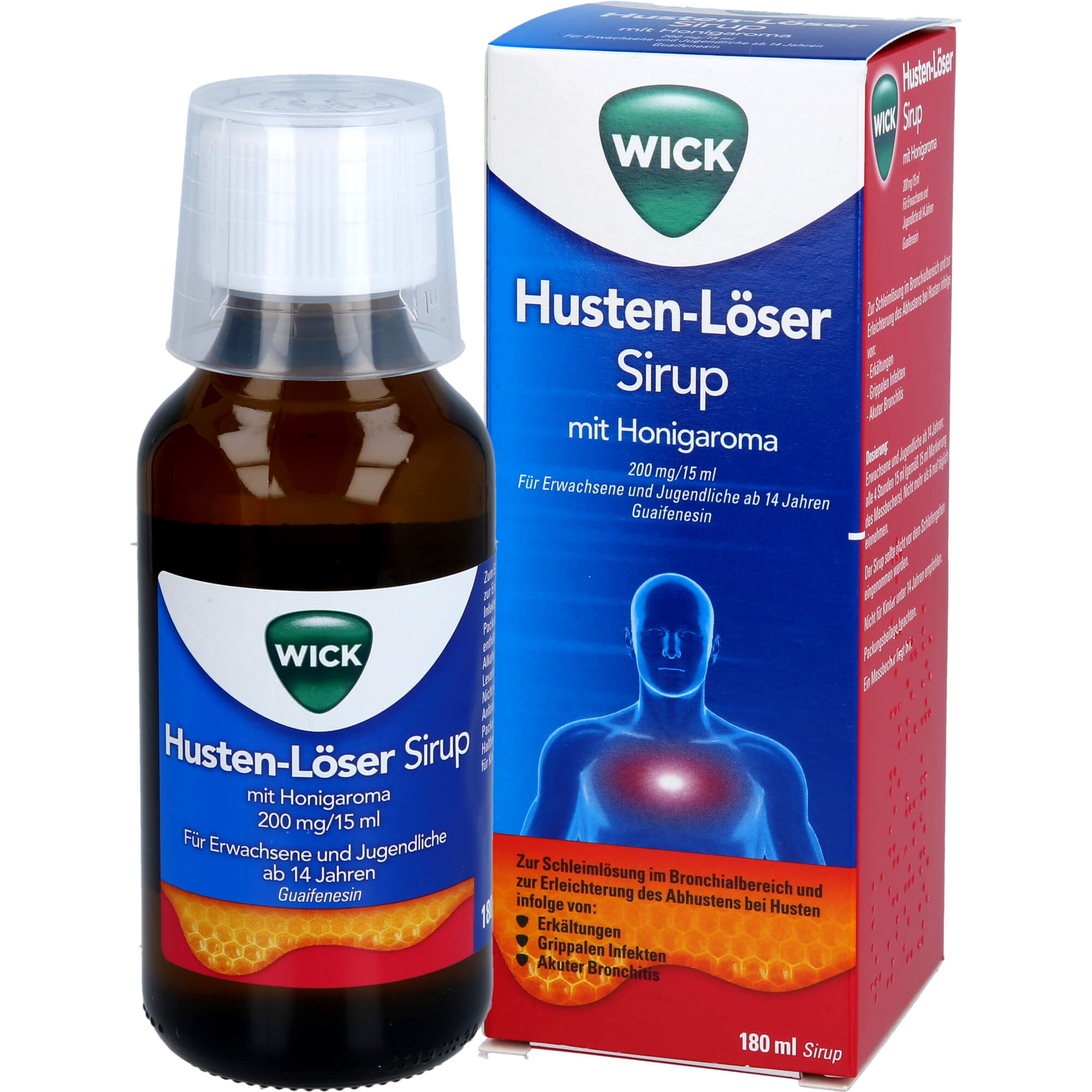 Wick Husten-Löser Sirup mit Honigaroma 200mg/15ml 180 ml WICK Pharma - Zweigniederlassung der Procter & Gamble bei onfy.de kaufen 18836118
