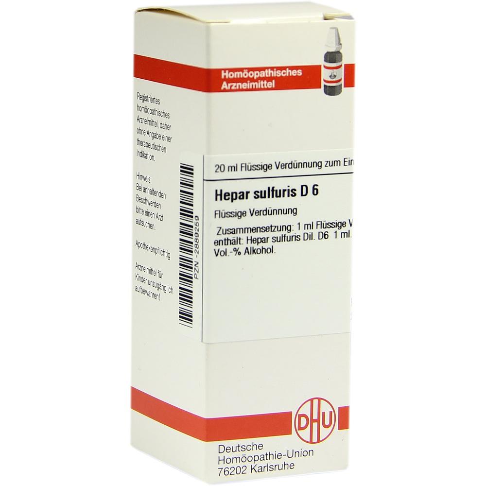 Hepar Sulf D 6 null