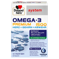 DOPPELHERZ Omega-3 Premium 1500 system Kapseln 60 St 