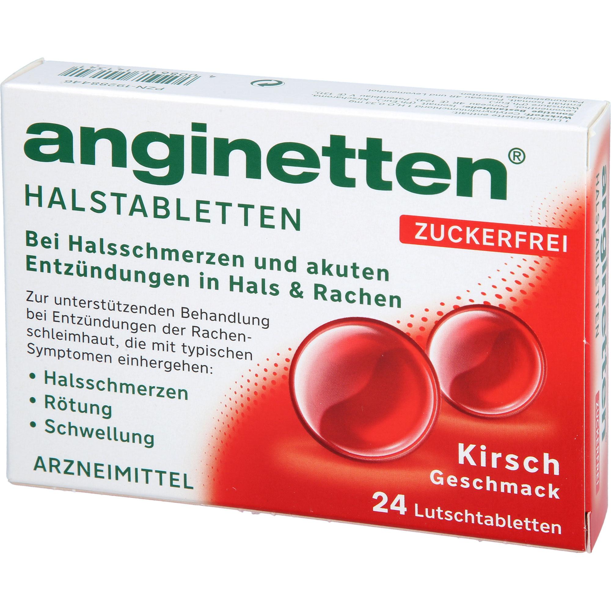 Anginetten Halstabletten Zuckerfrei Kirsche 24 St MCM KLOSTERFRAU Vertr. bei onfy.de kaufen 19288446