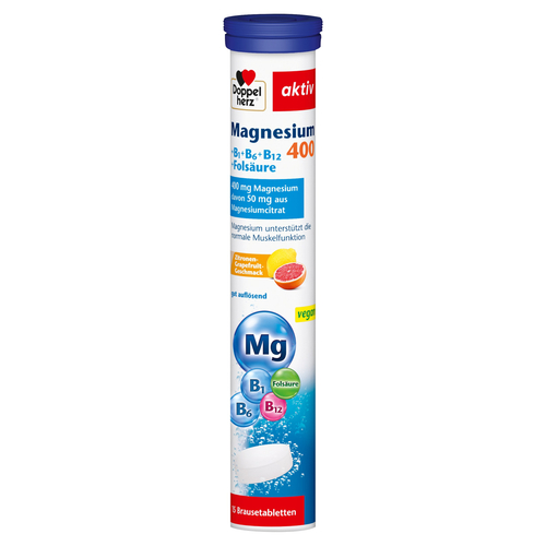 Doppelherz Magnesium 400 + B-Vitamine + Fols. 15 St Queisser Pharma bei onfy.de kaufen 01886276