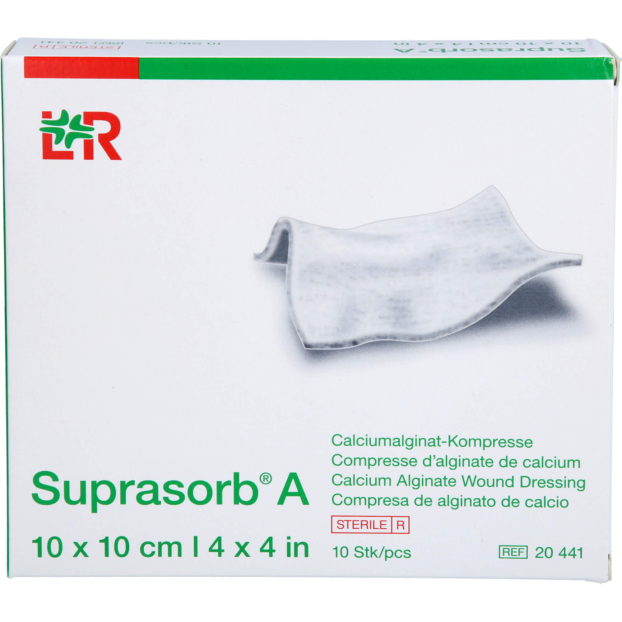 Suprasorb A Calciumalginat Kompr.10x10 cm null