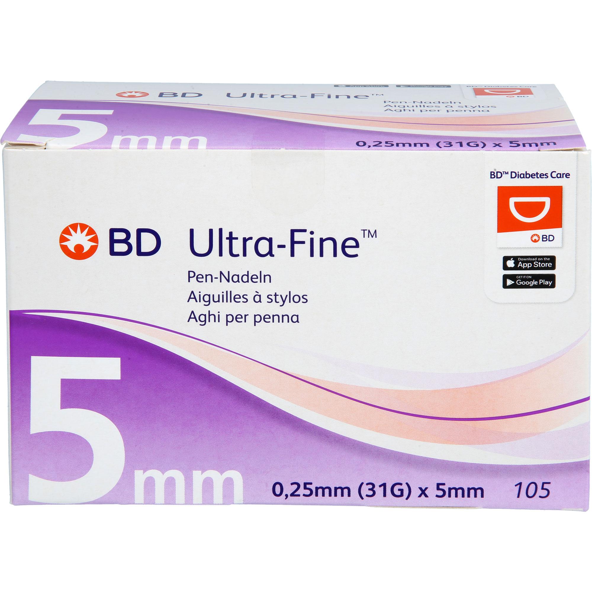 Bd Ultra-Fine Pen-Nadeln 5 Mm 31 G 0.25 Mm null