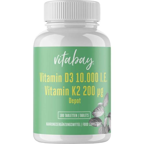 Vitamin D3 Depot 10000 Ie + Vitamin K2 200 Mcg 180 St Vitabay CV bei onfy.de kaufen 18236915