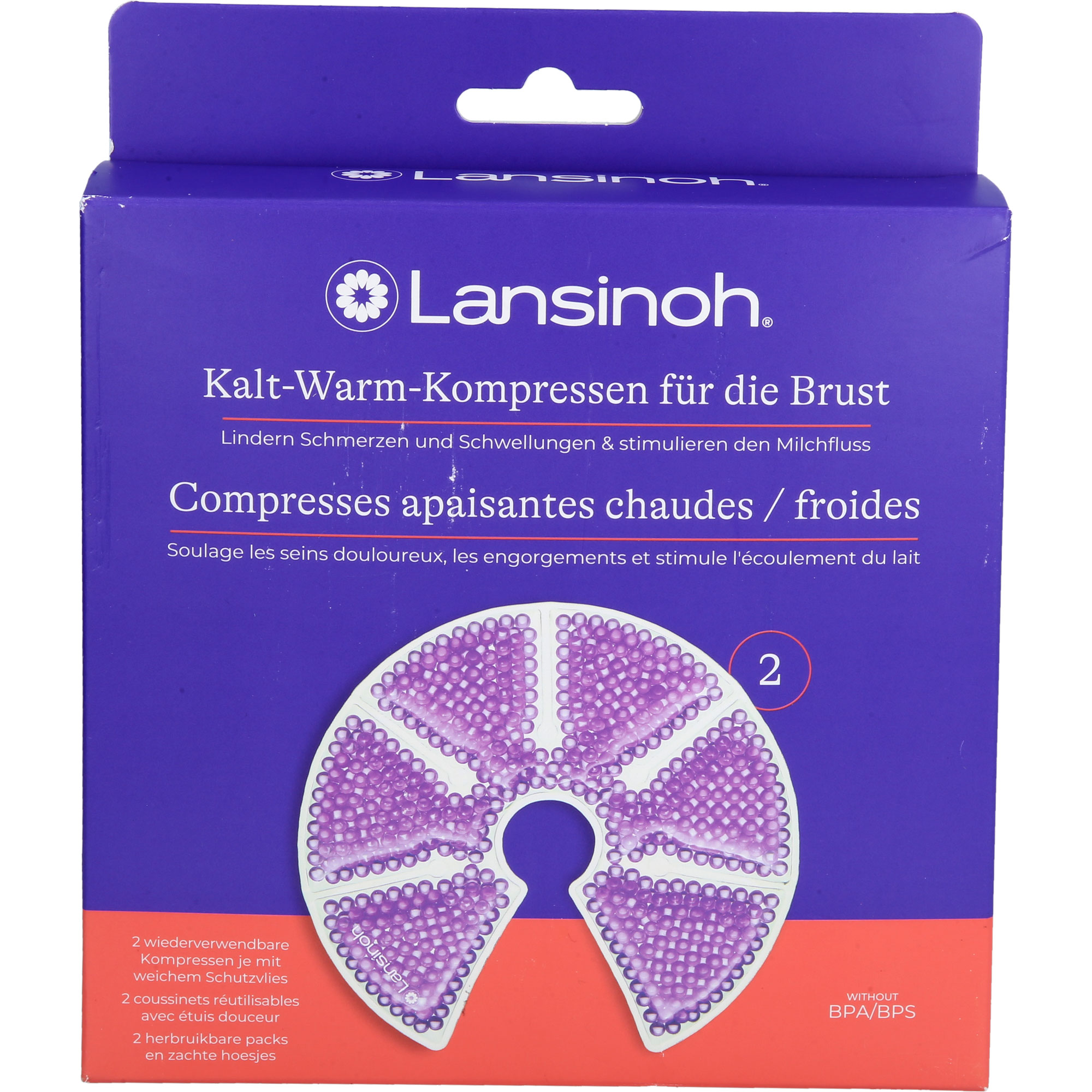Lansinoh Kalt-Warm-Kompressen für die Brust null