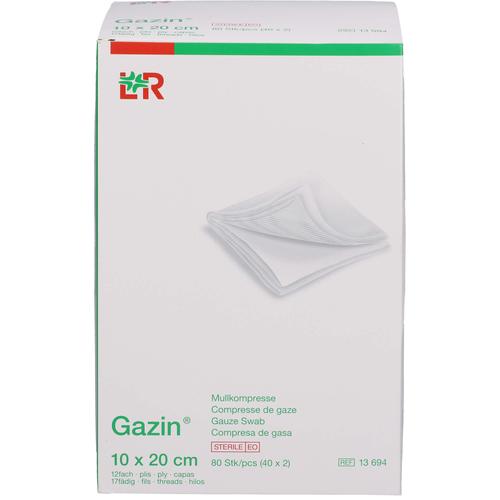 Gazin Mullkomp.10x20 cm Steril 12Fach 40x2 St 1001 Artikel Medical bei onfy.de kaufen 14444077