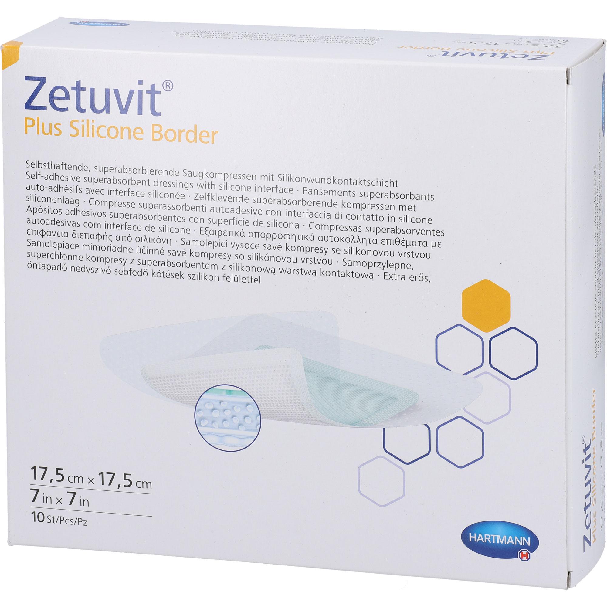 Zetuvit Plus Silicone Border Steril 17.5x17.5 cm 10 St kohlpharma bei onfy.de kaufen 19352144