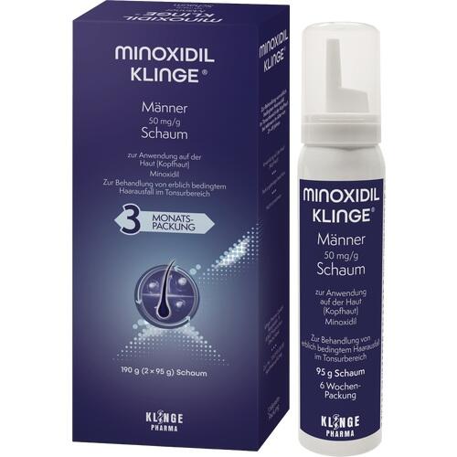 Minoxidil Klinge Männer 50 mg/G Schaum 190 g Klinge Pharma bei onfy.de kaufen 19886041
