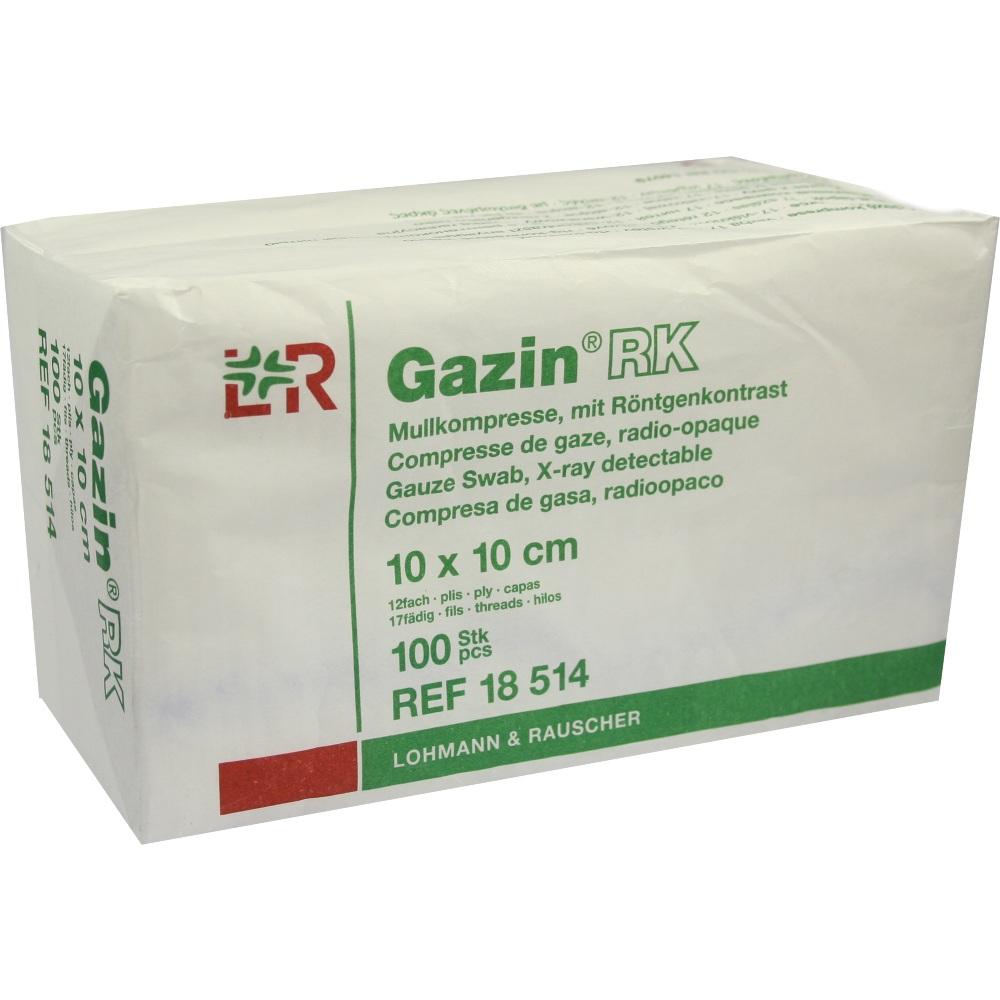 Gazin Mullkompresse 10x10cm 12Fach mit Rk Unsteril null