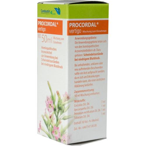 Procordal Vertigo Mischung 50 ml COMBUSTIN Pharmazeutische Präparate bei onfy.de kaufen 01691609